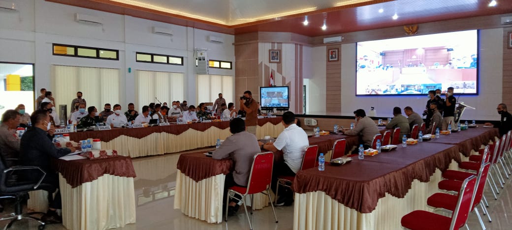 Pemkot Pangkalpinang Hadiri Rakor Penanganan Virus Covid-19 Wilayah Babel