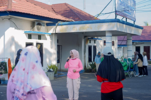 Ketua TP PKK Pangkalpinang Dorong Budaya Hidup Sehat Lewat Senam Bersama
